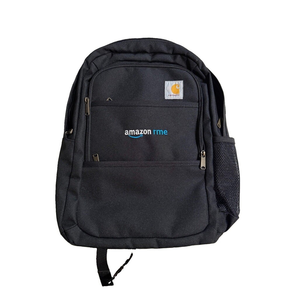 Carhartt backpack embroidered "amazonrme" logo. Color Black